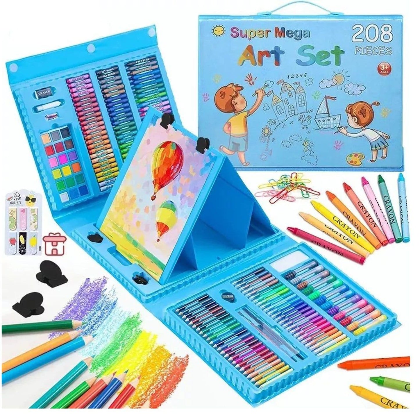 SET DE ARTE Y DIBUJO DE 208 PIEZAS