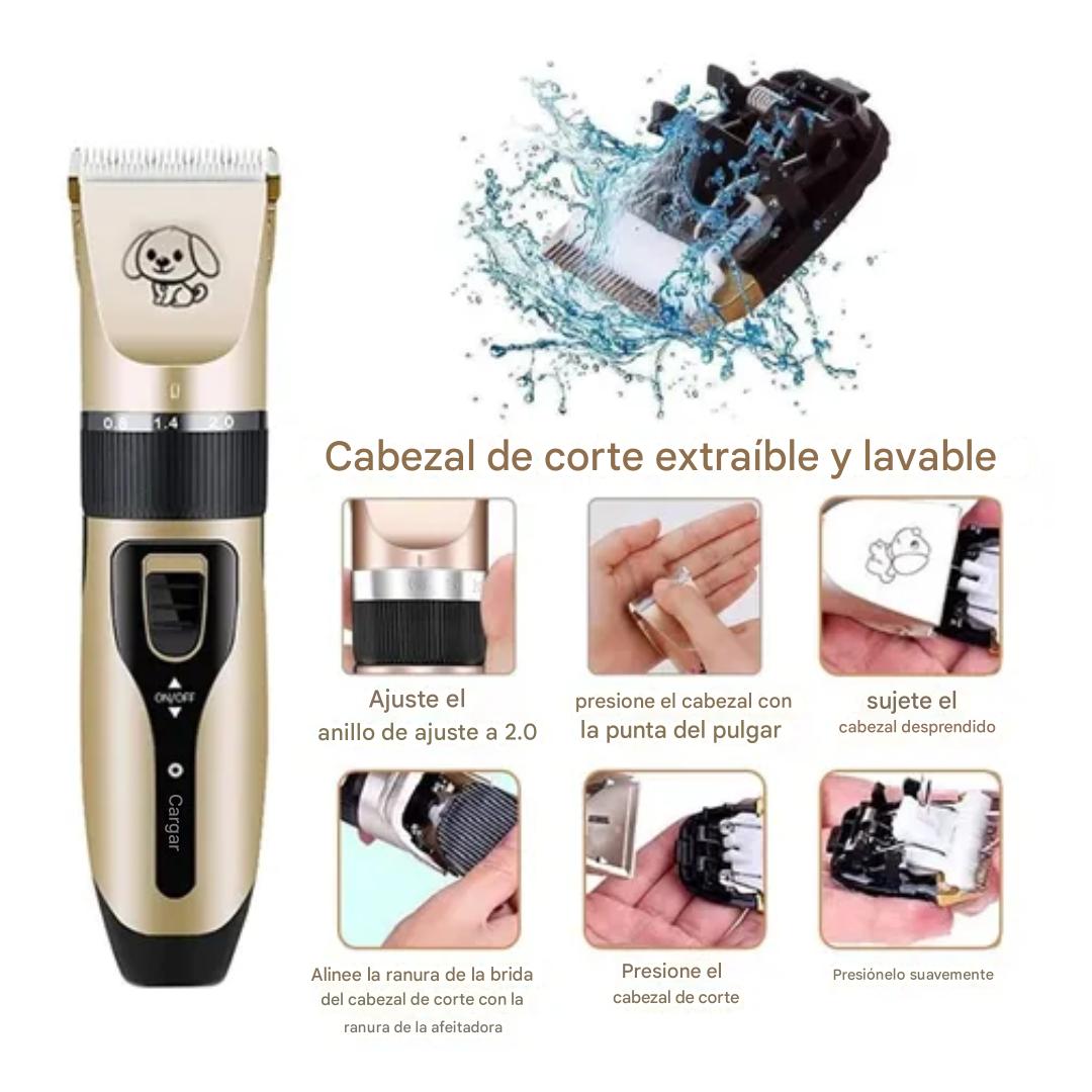 MÁQUINA CORTADORA DE PELO PARA MASCOTAS – KIT PROFESIONAL DE ASEO
