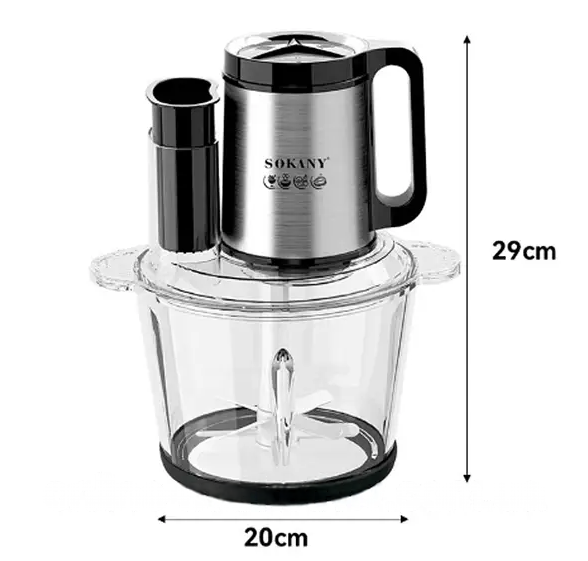 PICATODO / EXTRACTOR DE JUGO SOKANY 5 EN 1 – 1000W – 3.5L