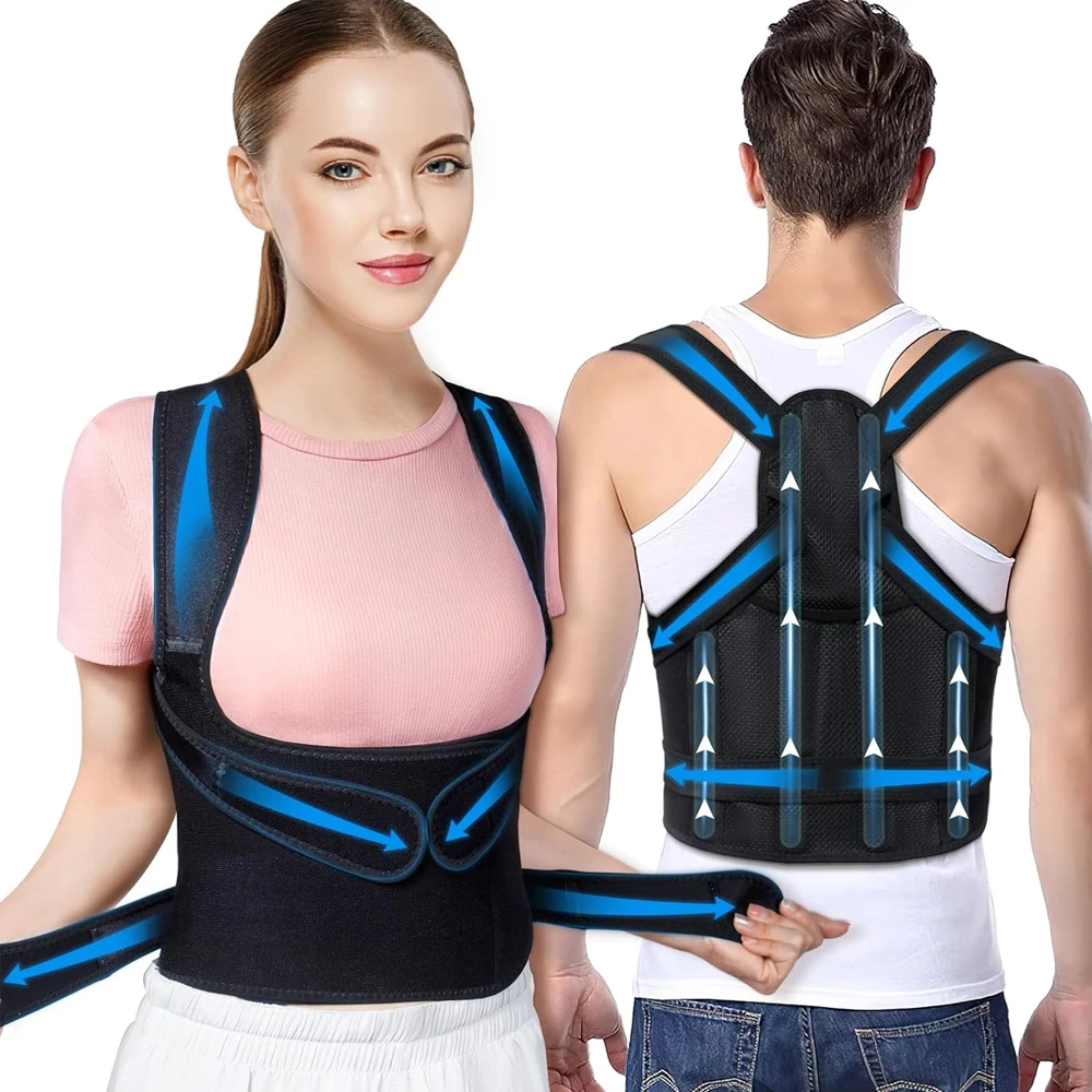🏆 Corrector de Postura con Varilla– Soporte Lumbar y Espalda para Hombres y Mujeres