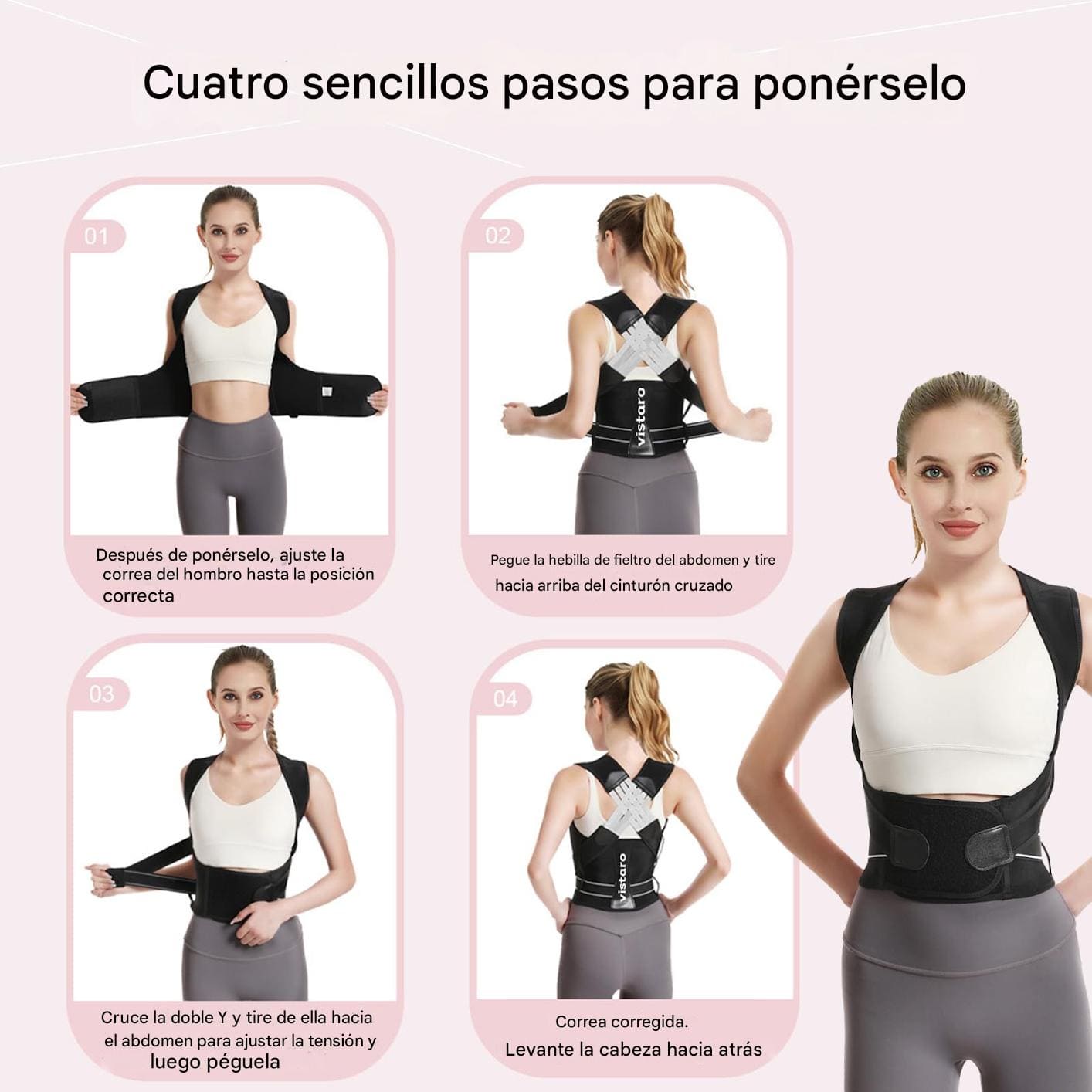 FAJA CORRECTORA DE POSTURA EN X