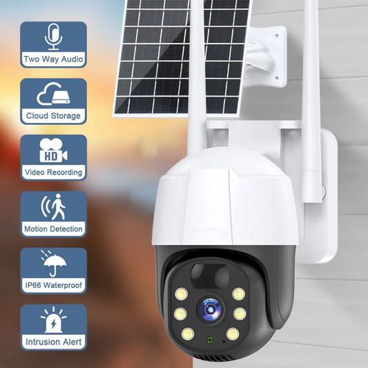 Cámara de Seguridad Inalámbrica con Panel Solar