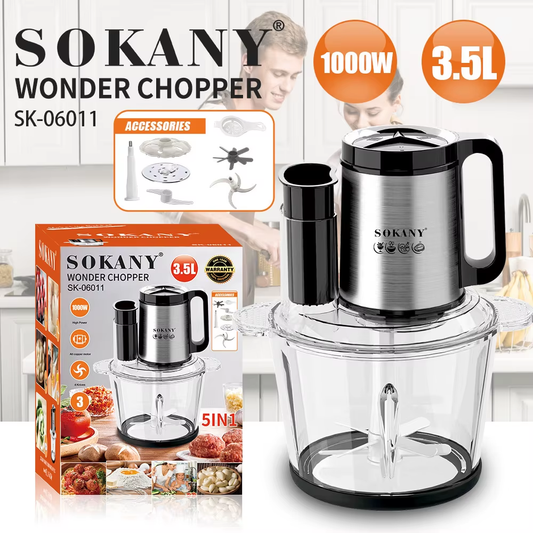PICATODO / EXTRACTOR DE JUGO SOKANY 5 EN 1 – 1000W – 3.5L