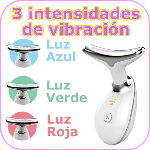 Masajeador Facial Luz LED 3 Modos!