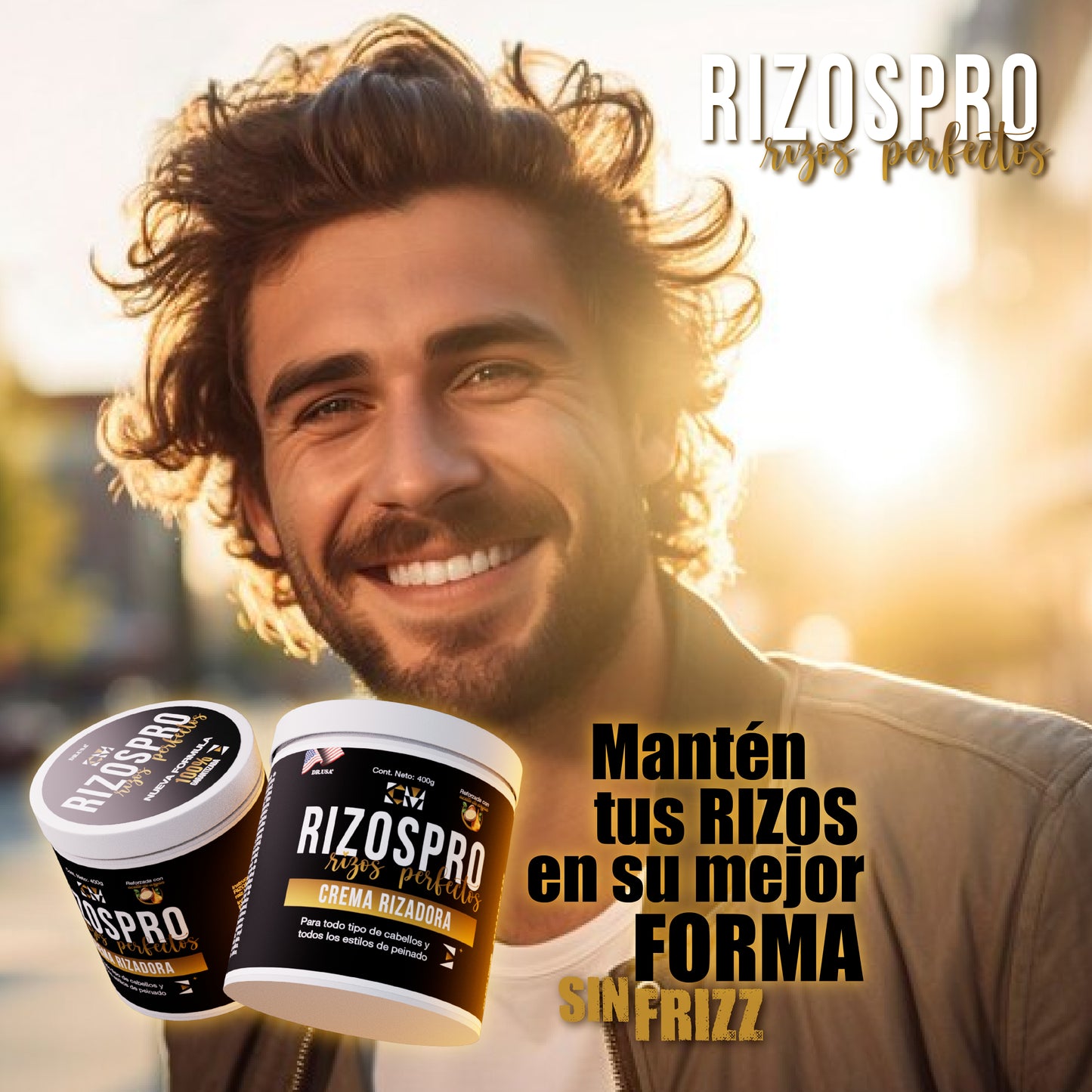 Rizos Definidos y Duraderos con Rizos Pro by Dr. USA